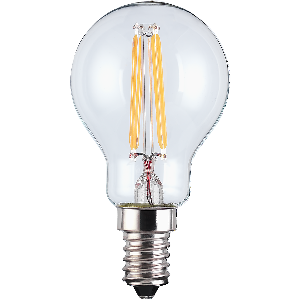 TCP Filament Globe Clear 40W SES Warm Dimmable Light Bulb