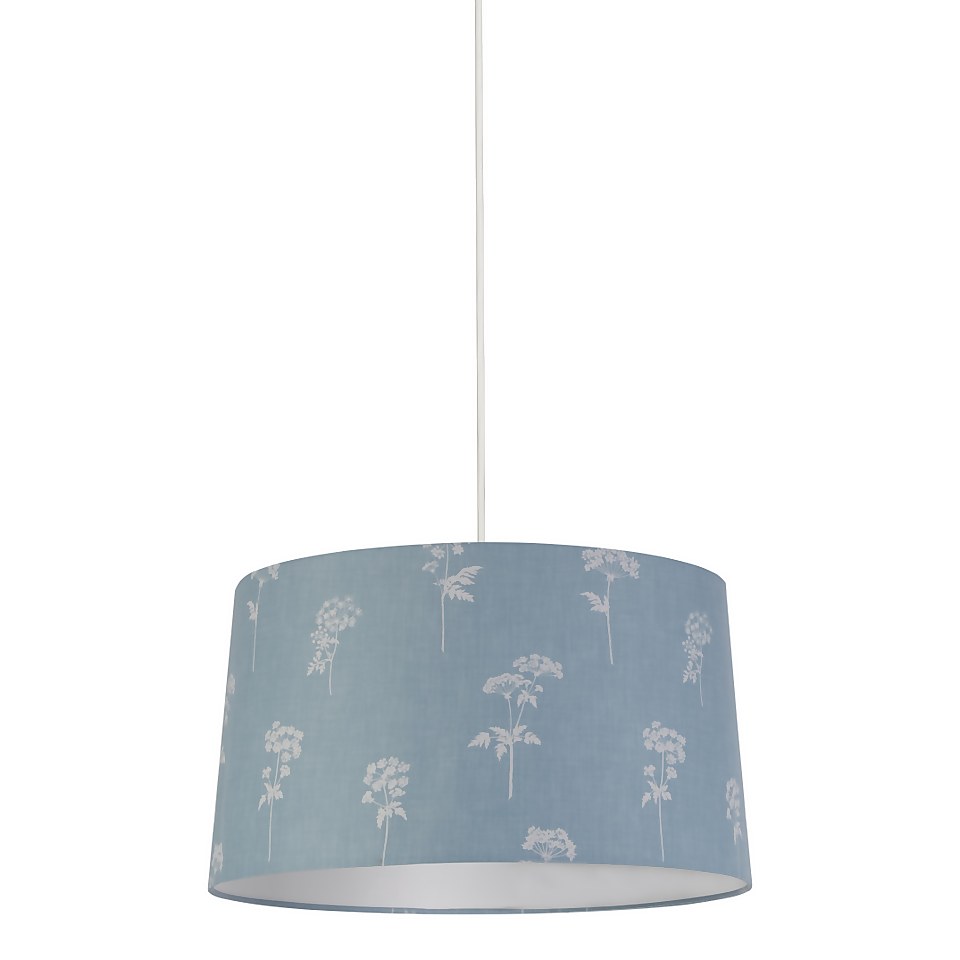 Country Living Annabelle Patterned Cotton Drum Shade - 45cm