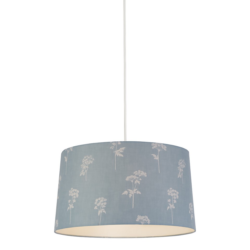 Country Living Annabelle Patterned Cotton Drum Shade - 45cm