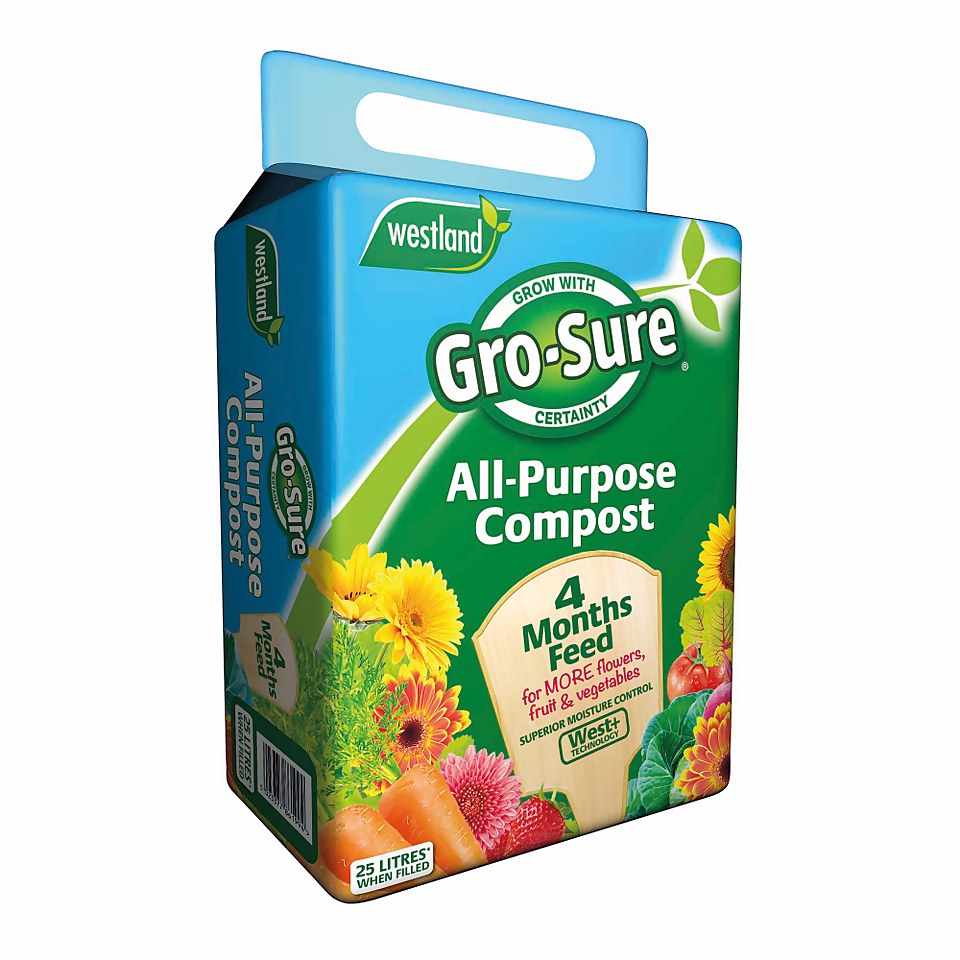 Gro-Sure All Purpose Compost with 4 Months Feed - 25L