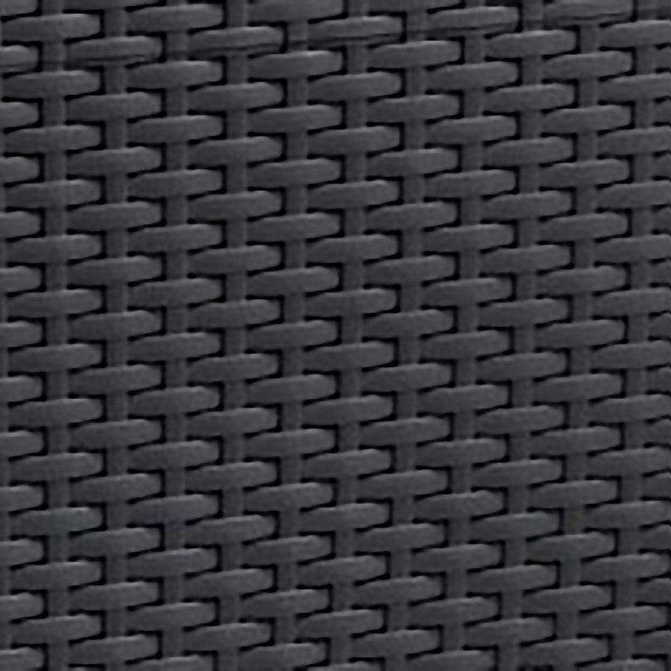 Keter Iowa Rattan Balcony Outdoor Garden Furniture Set Graphite with