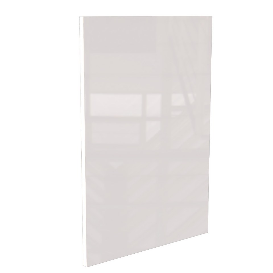 Modern Slab Kitchen Cabinet Door (W)497mm - Gloss White