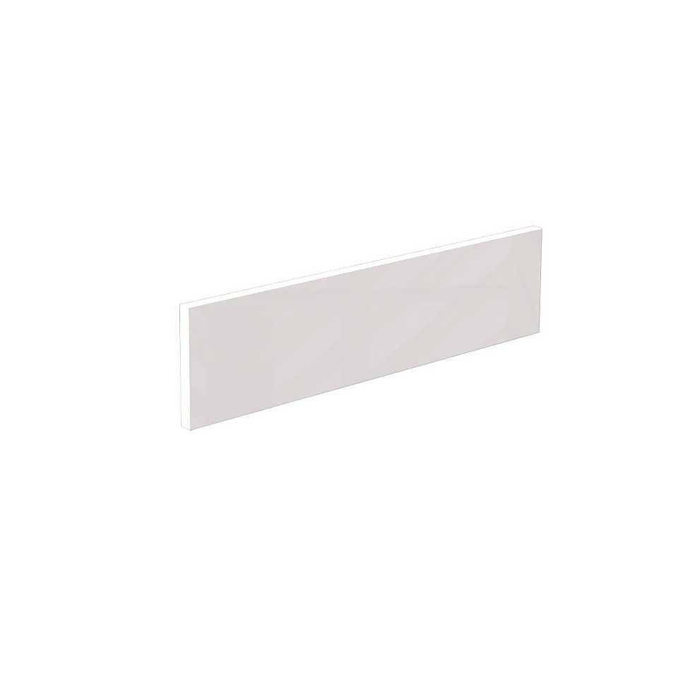 High Gloss/Modern Slab/Handleless Filler Panel (W)116 x (L)597mm - Gloss White