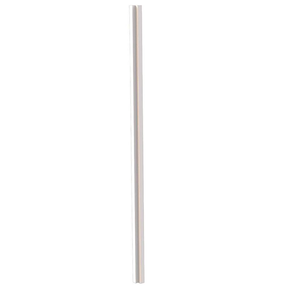 High Gloss/Modern Slab/Handleless Kitchen Corner Post (W)32.5mm - Gloss White