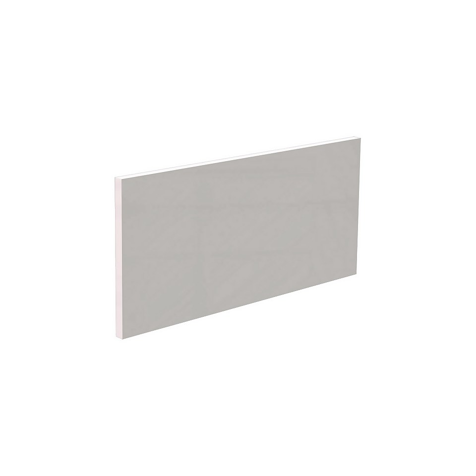 Modern Slab Kitchen Bridging Door (W)597mm - Gloss Grey