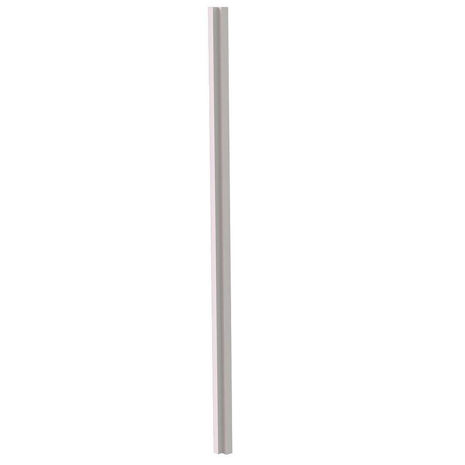 High Gloss/Modern Slab/Handleless Kitchen Corner Post (W)32.5mm - Gloss Grey