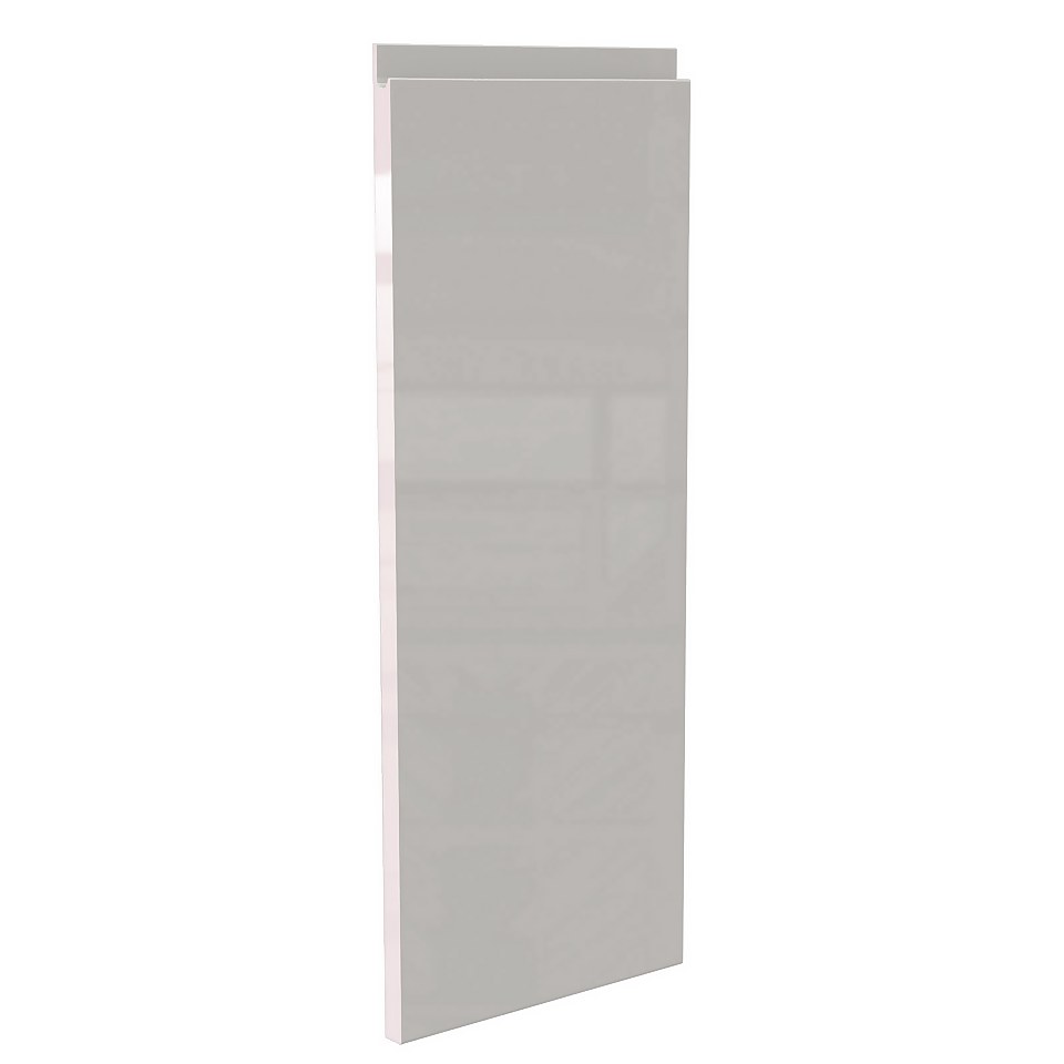 Handleless Kitchen Cabinet Door (W)297mm - Gloss Grey