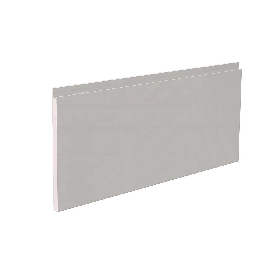 Handleless Kitchen Pan Drawer Front (W)797mm - Gloss Grey