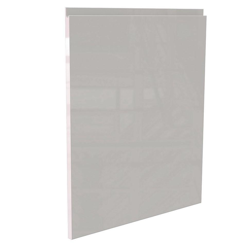 Handleless Kitchen Cabinet Door (W)597mm - Gloss Grey