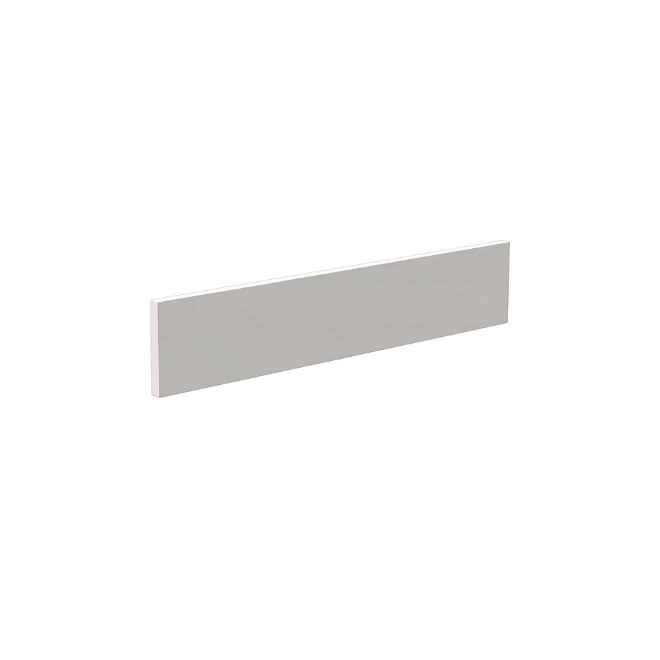 High Gloss/Modern Slab/Handleless Kitchen Filler Panel (W)116 x (L)597mm - Gloss Grey
