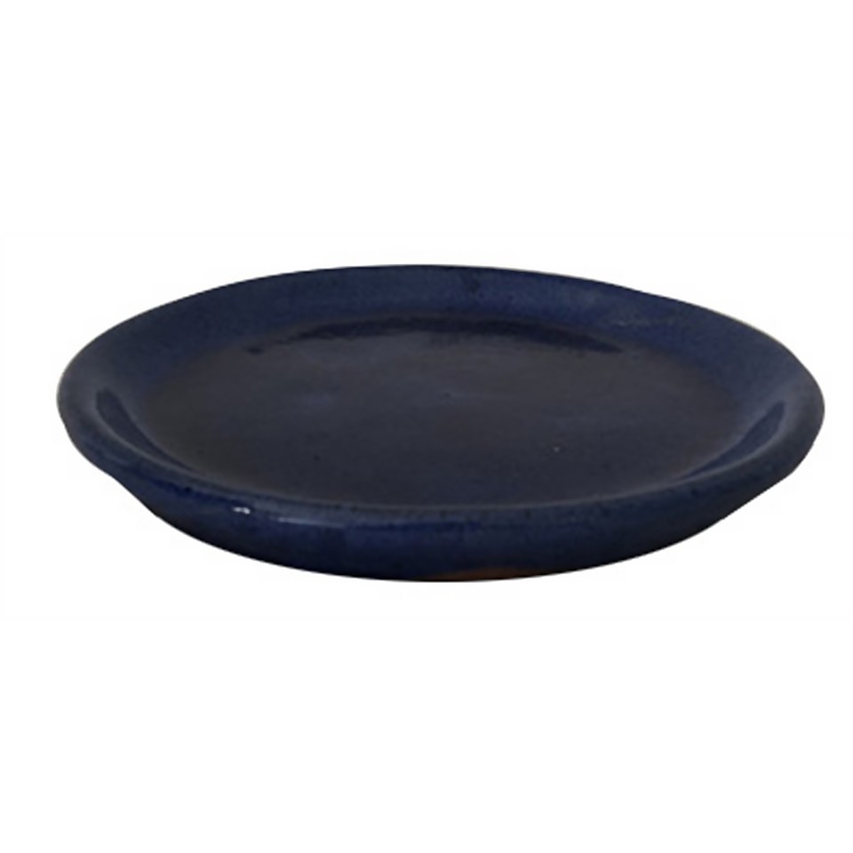 Helix Round Saucer in Blue - 18cm
