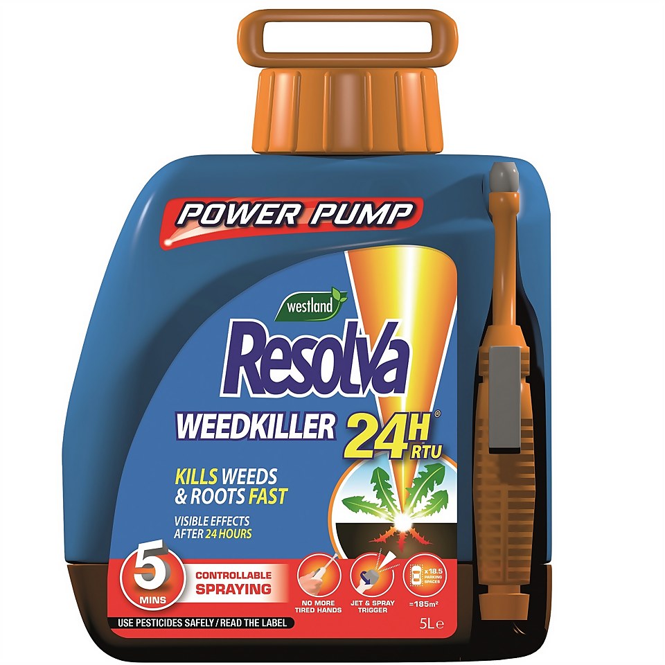 Resolva 24H Weedkiller Ready To Use Power Pump - 5L