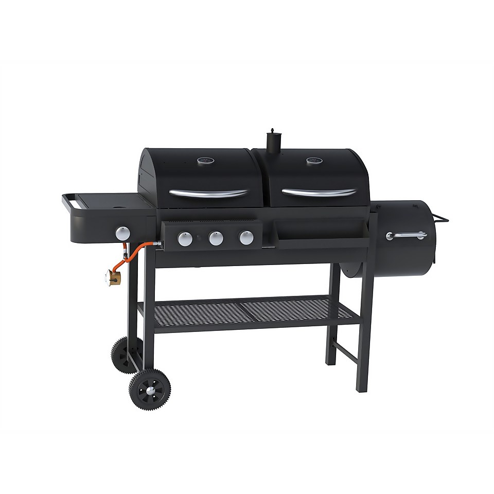 Texas Dual Fuel With Smoker BBQ