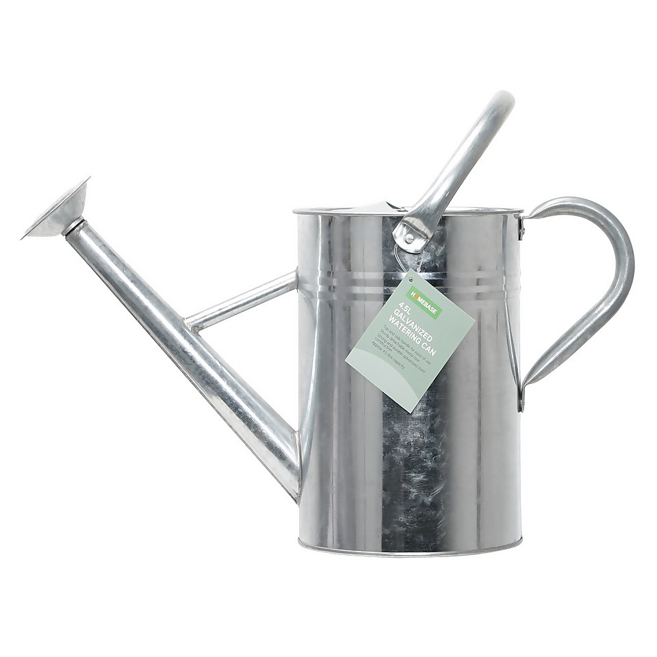 Homebase Watering Can Galvanized - 4.5L