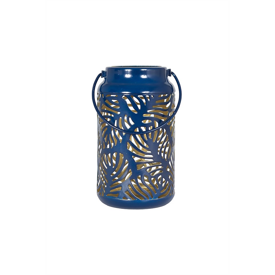 Decotropic Blue Metal Garden Lantern