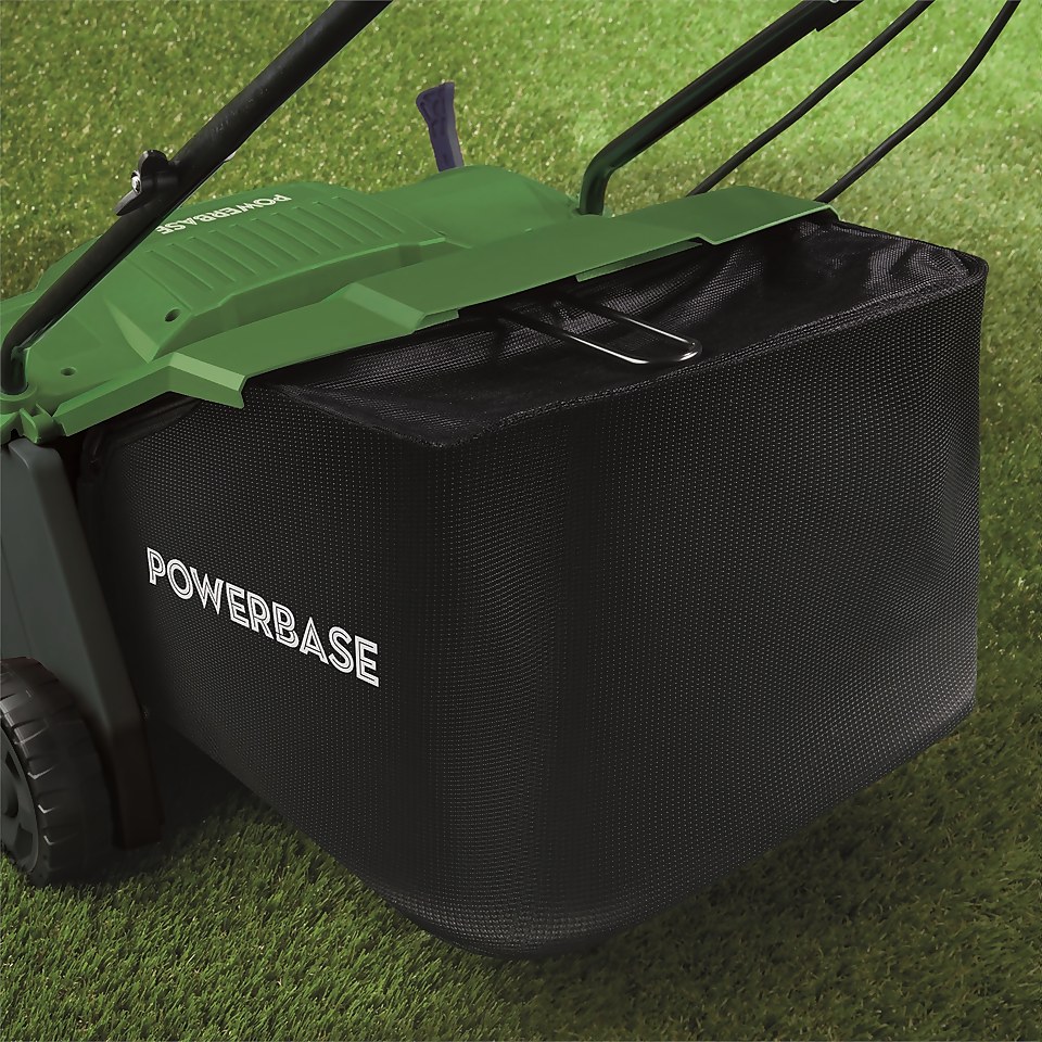 Powerbase 1400W Electric Lawn Rake Scarifier