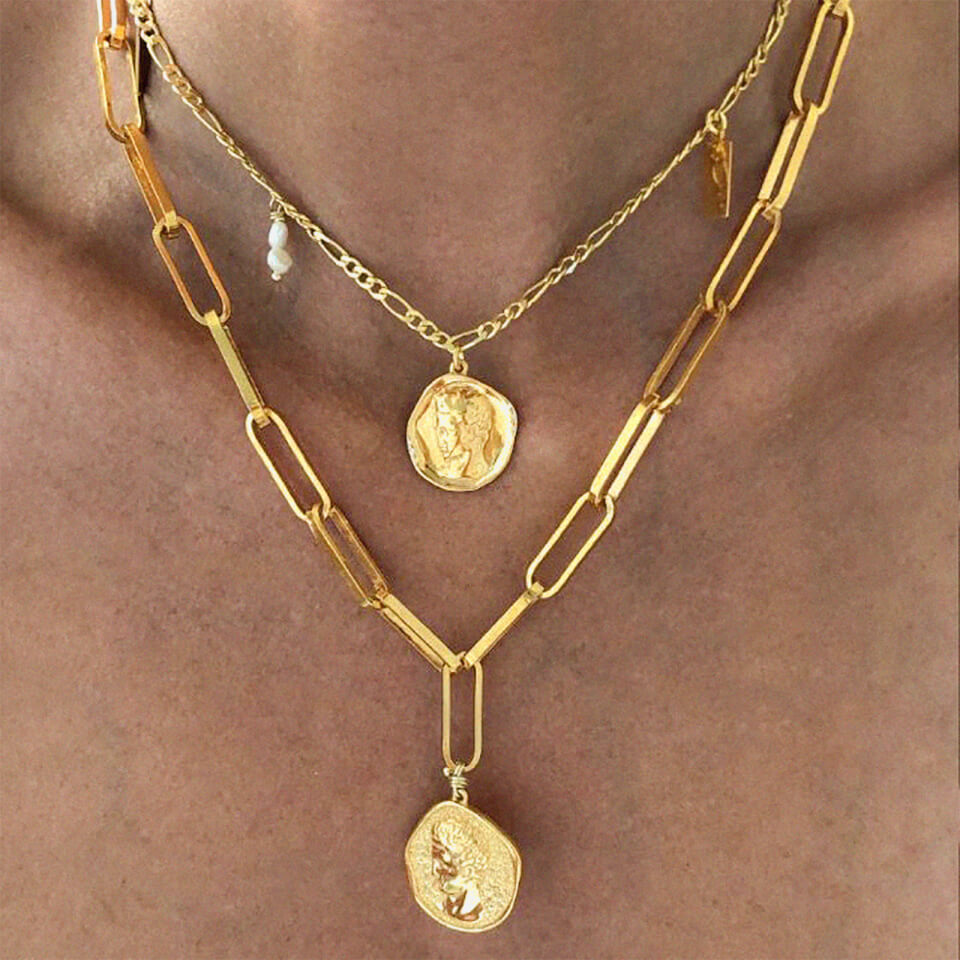 Hermina Athens Women's Hermis Small Choker - Gold 
