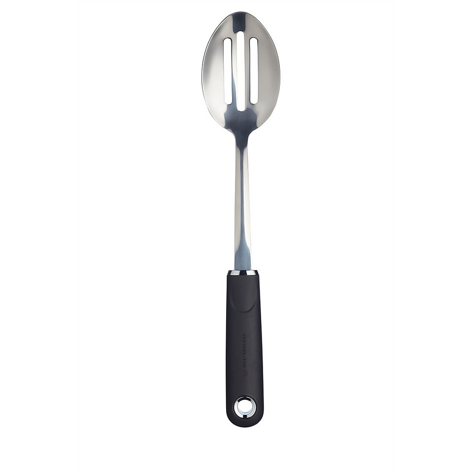 MasterClass Slotted Spoon with Soft Grip Handle, Stainless Steel