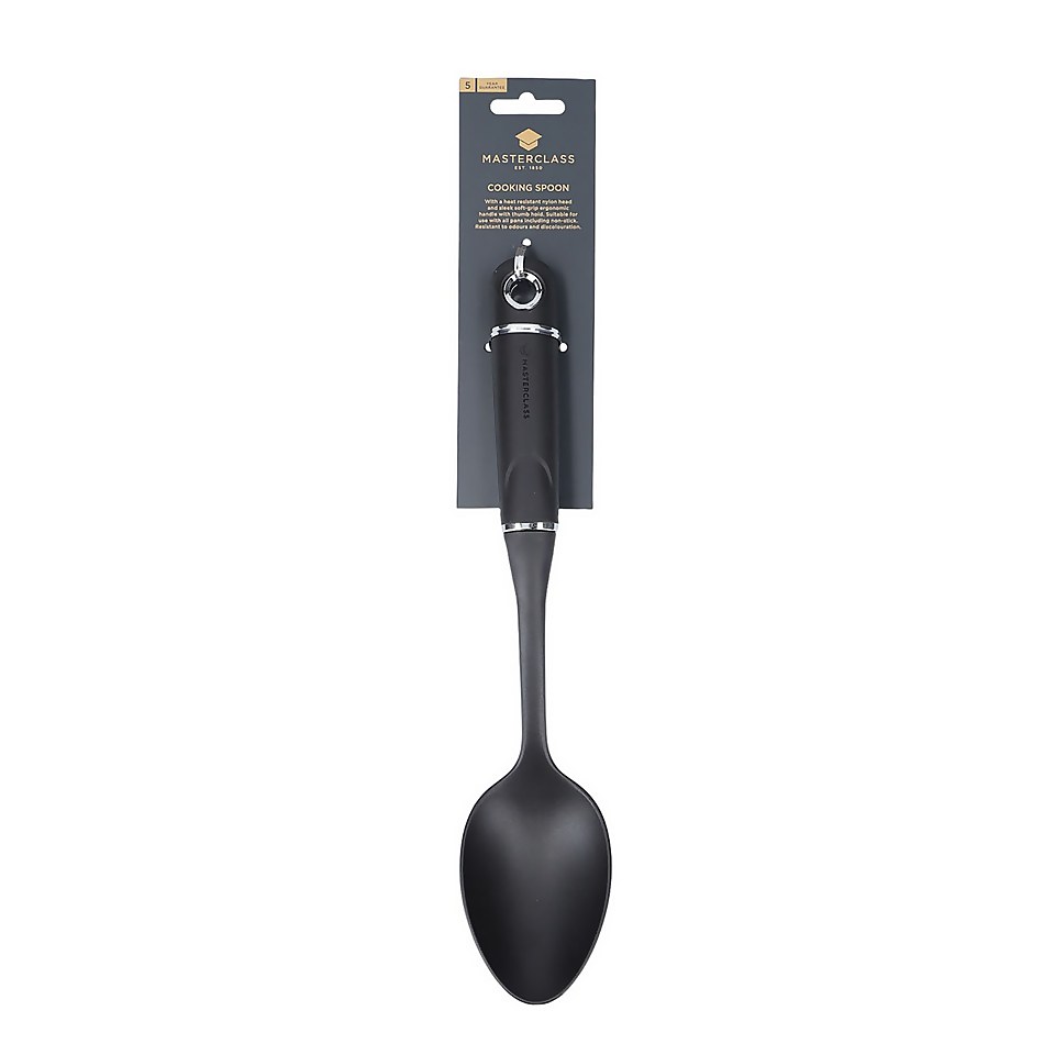 MasterClass Cooking Spoon with Soft Grip Handle, Non Stick Safe Nylon