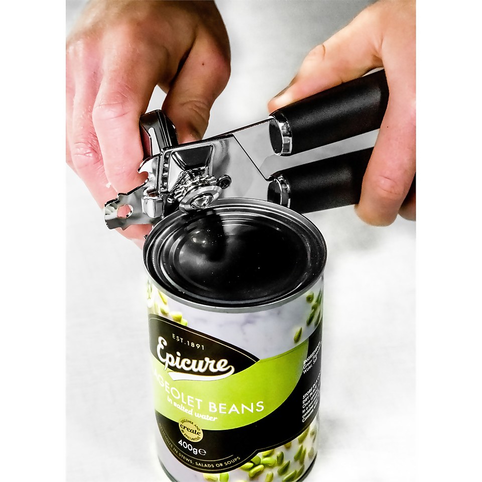 MasterClass Can Opener with Soft Grip Handles, Stainless Steel