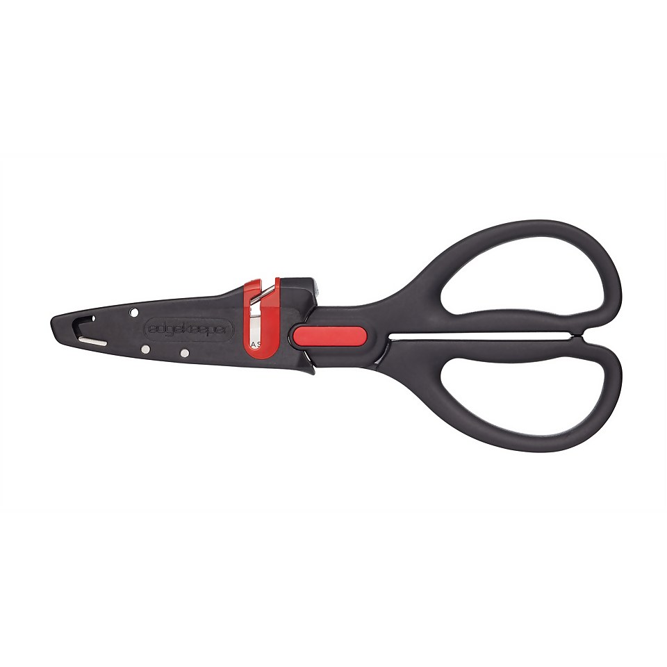 MasterClass EdgeKeeper Kitchen Scissors with Sharpener Sheath, Stainless Steel