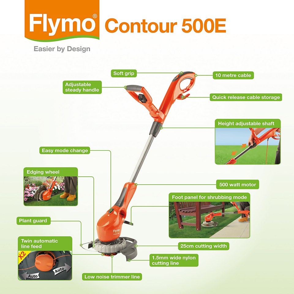 Flymo Contour Electric Grass Trimmer - 25cm
