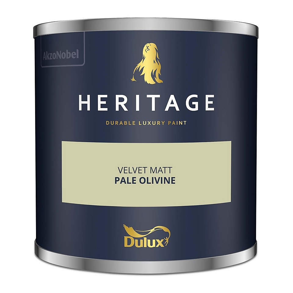 Dulux Heritage Matt Emulsion Paint Pale Olivine - Tester 125ml