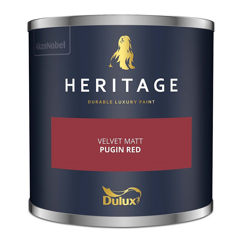 Dulux Heritage Matt Emulsion Paint Pugin Red - Tester 125ml