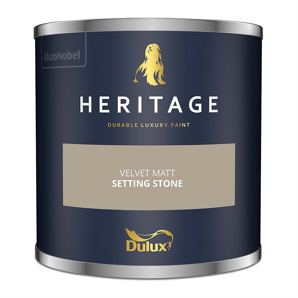 Dulux Heritage Matt Emulsion Paint Setting Stone - Tester 125ml