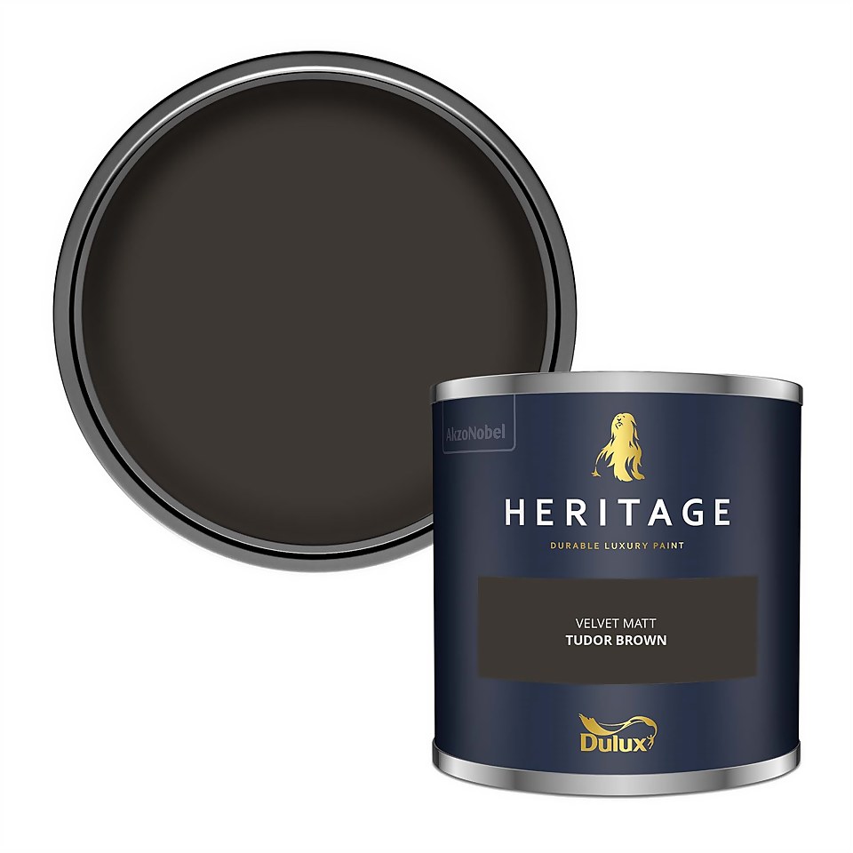 Dulux Heritage Matt Emulsion Paint Tudor Brown - Tester 125ml