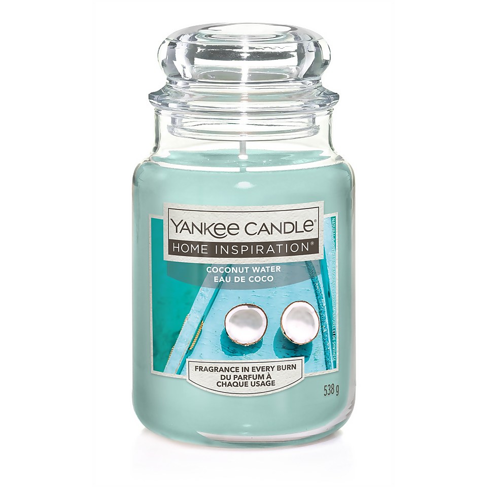 Yankee Candle Home Inspiration Scented Candle - Large Jar - Coconut Water