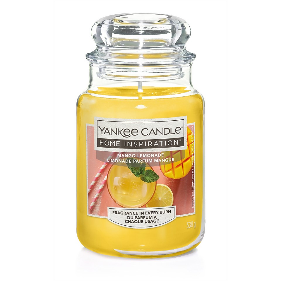 Yankee Candle Home Inspiration Scented Candle - Large Jar - Mango Lemonade