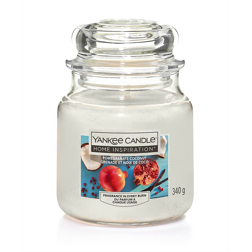Yankee Candle Home Inspiration Scented Candle - Medium Jar - Pomegranate Coconut