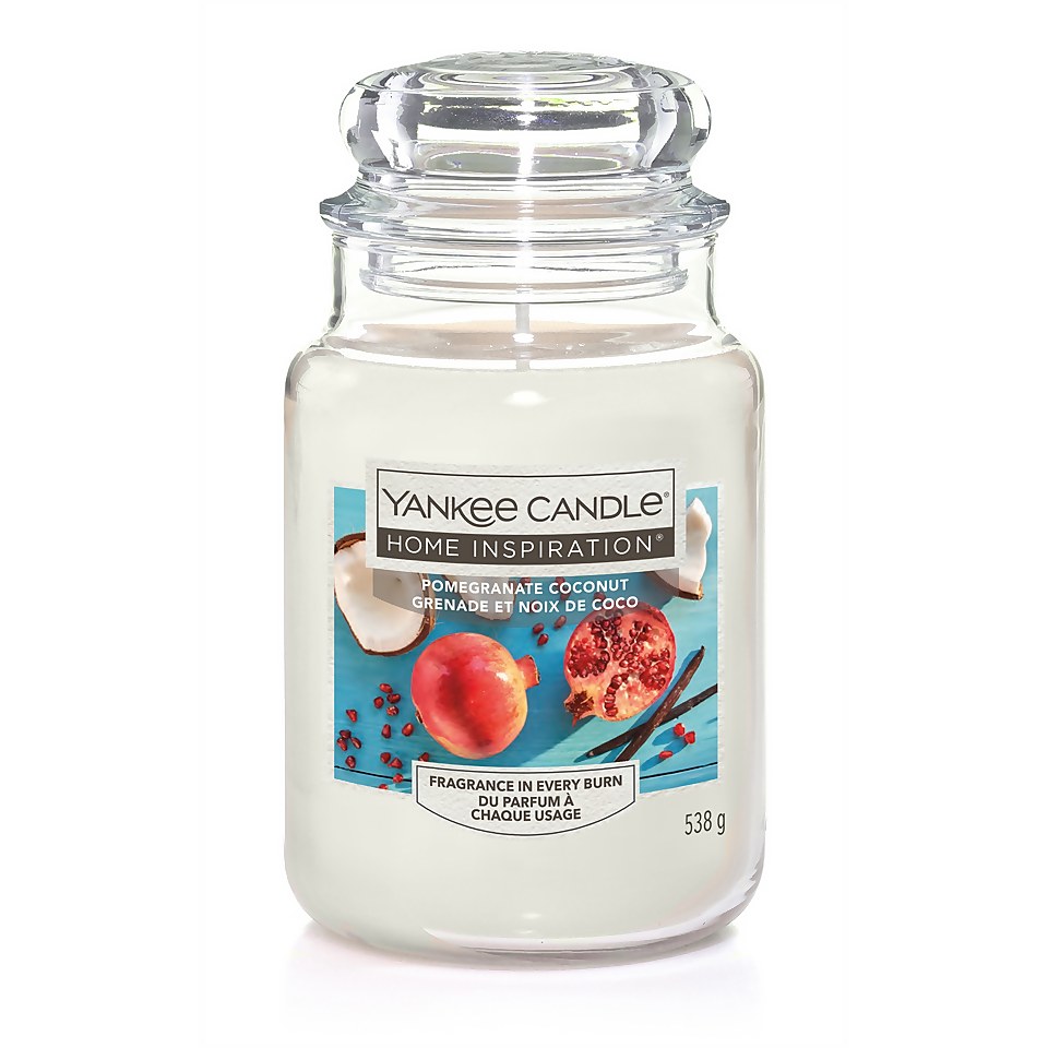 Yankee Candle Home Inspiration Scented Candle - Large Jar - Pomegranate Coconut
