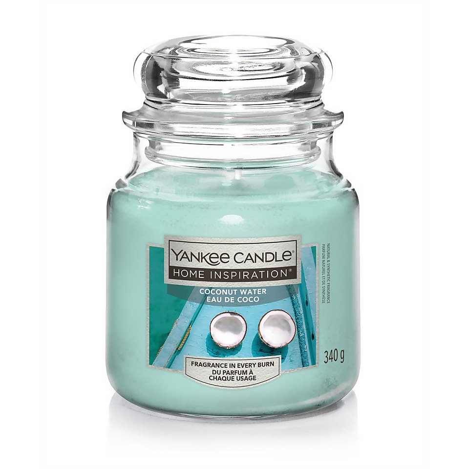 Yankee Candle Home Inspiration Scented Cande - Meduim Jar - Coconut Water