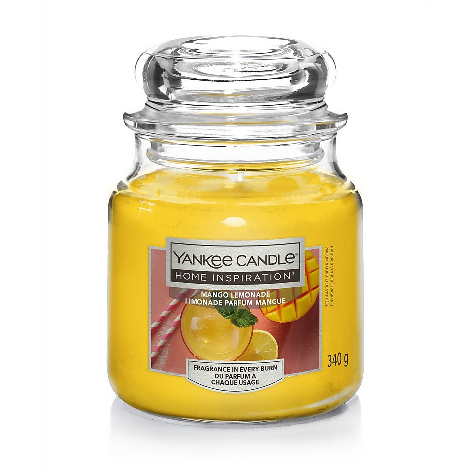 Yankee Candle Home Inspiration Scented Candle - Medium Jar - Mango Lemonade