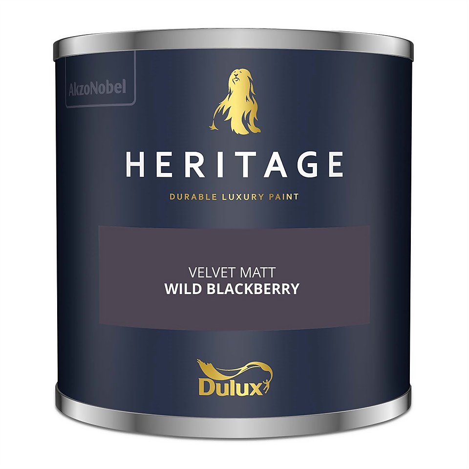 Dulux Heritage Matt Emulsion Paint Wild Blackberry - Tester 125ml