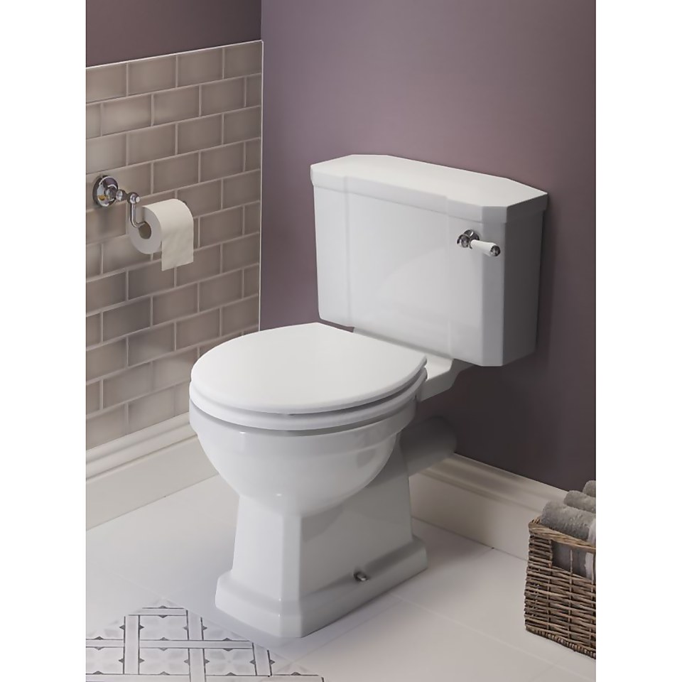 Bathstore Whitechapel Close Coupled Toilet (Excluding Seat)