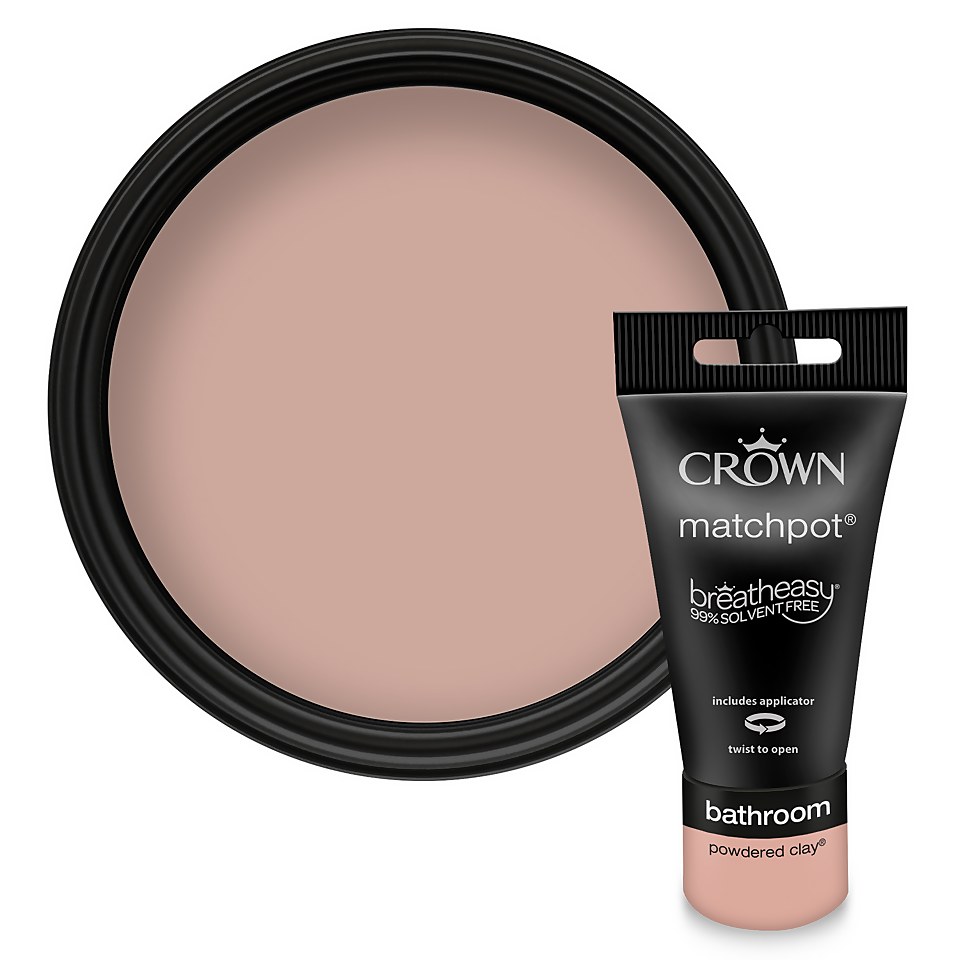 Crown Easyclean Bathroom Paint Powdered Clay - 0.04L