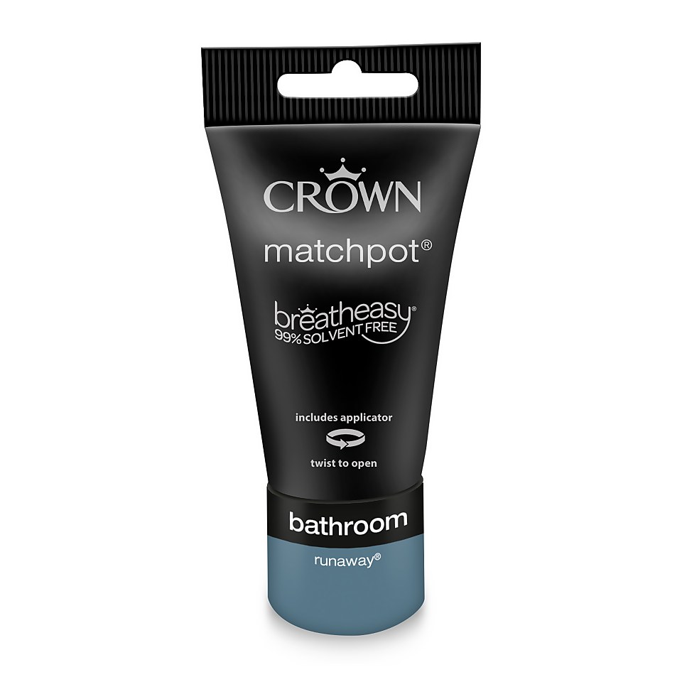 Crown Easyclean Bathroom Paint Runaway - 0.04L