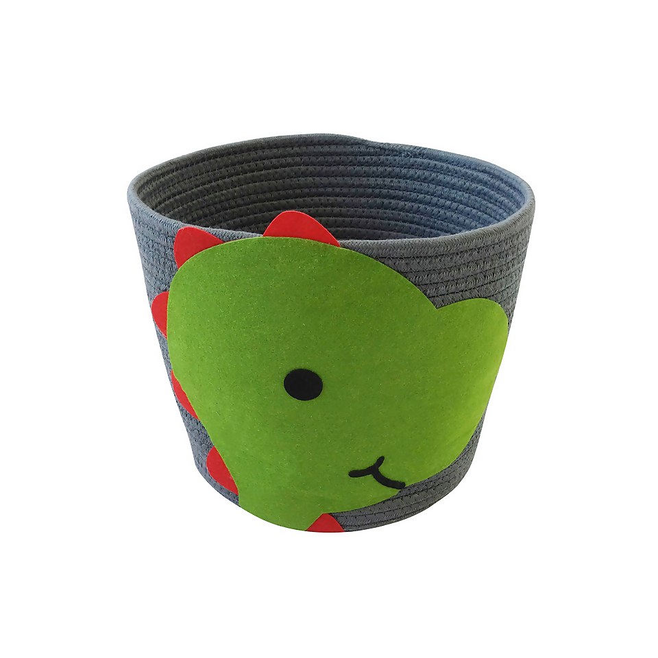 Dinosaur Cotton Rope Basket Homebase