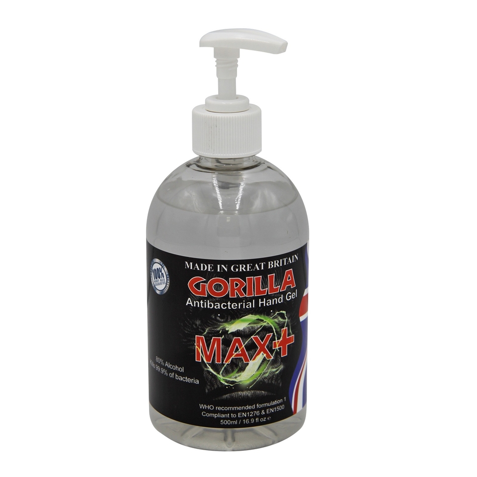 Gorilla Anti-bacterial Hand Sanitiser Gel - 500ml