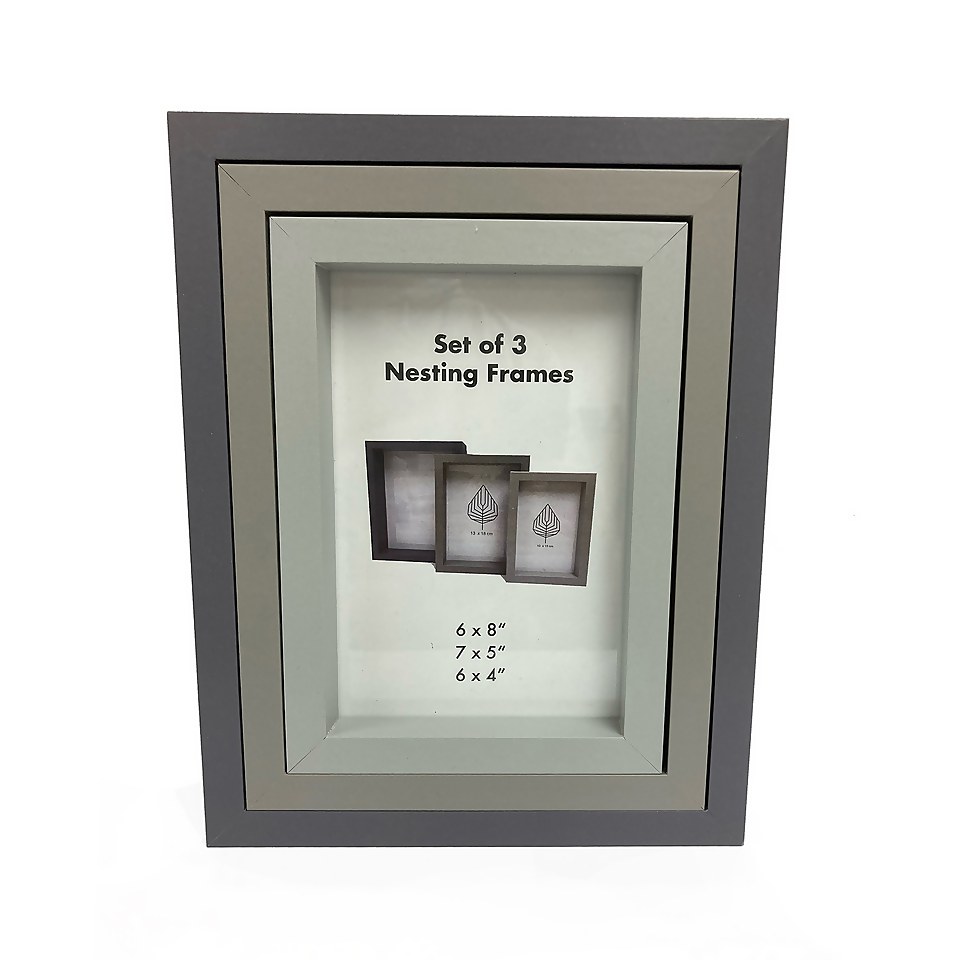 Set of 3 Frame Grey
