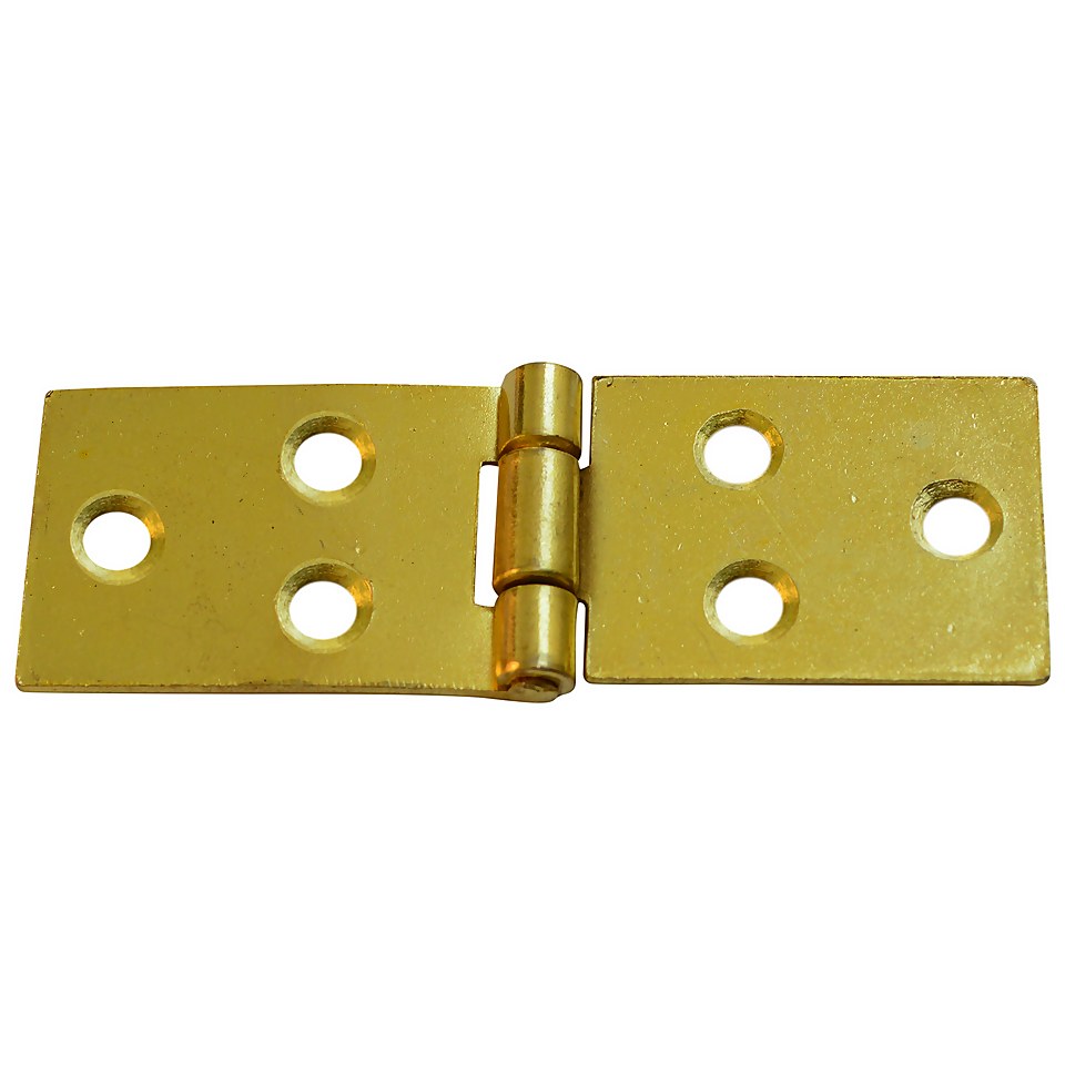 Back Flap Hinge Steel 25mm Electro Brass - 2 Pack