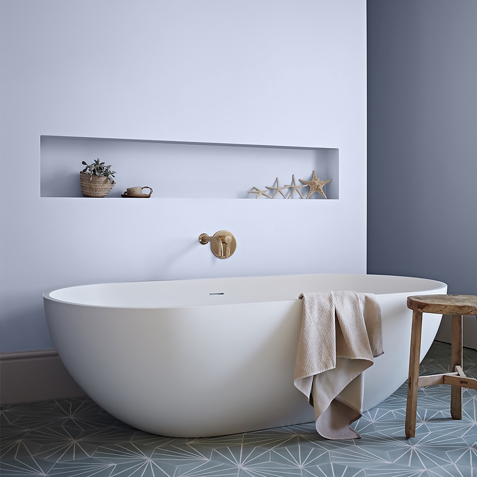Crown Easyclean Mouldguard+ Bathroom Mid Sheen Washable Multi Surface Paint  Platinum® - 2.5L