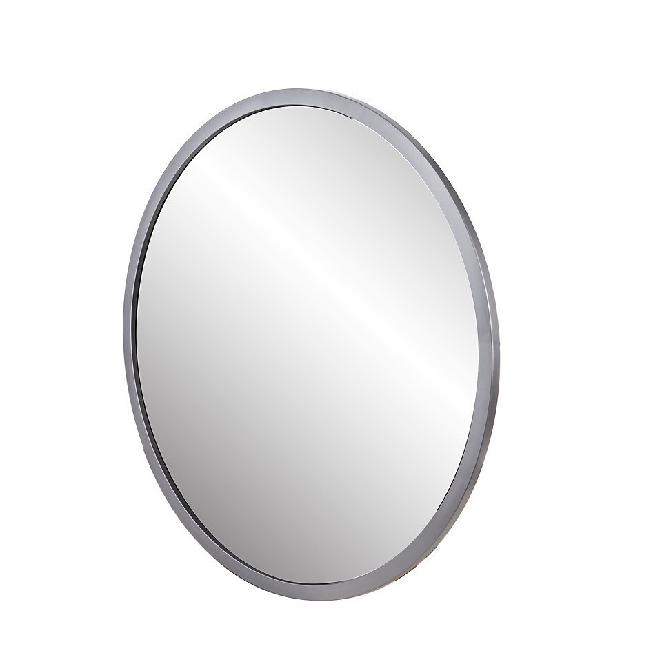 Round Mirror - Silver - 50cm