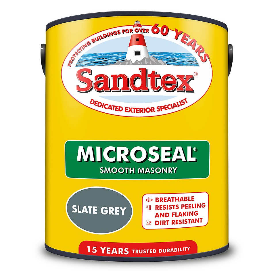 Sandtex Ultra Smooth Masonry Paint Slate Grey - 5L