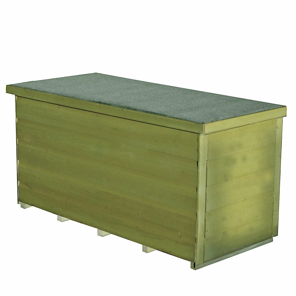 Shire Tongue & Groove Wooden Storage Box - 4 x 2ft