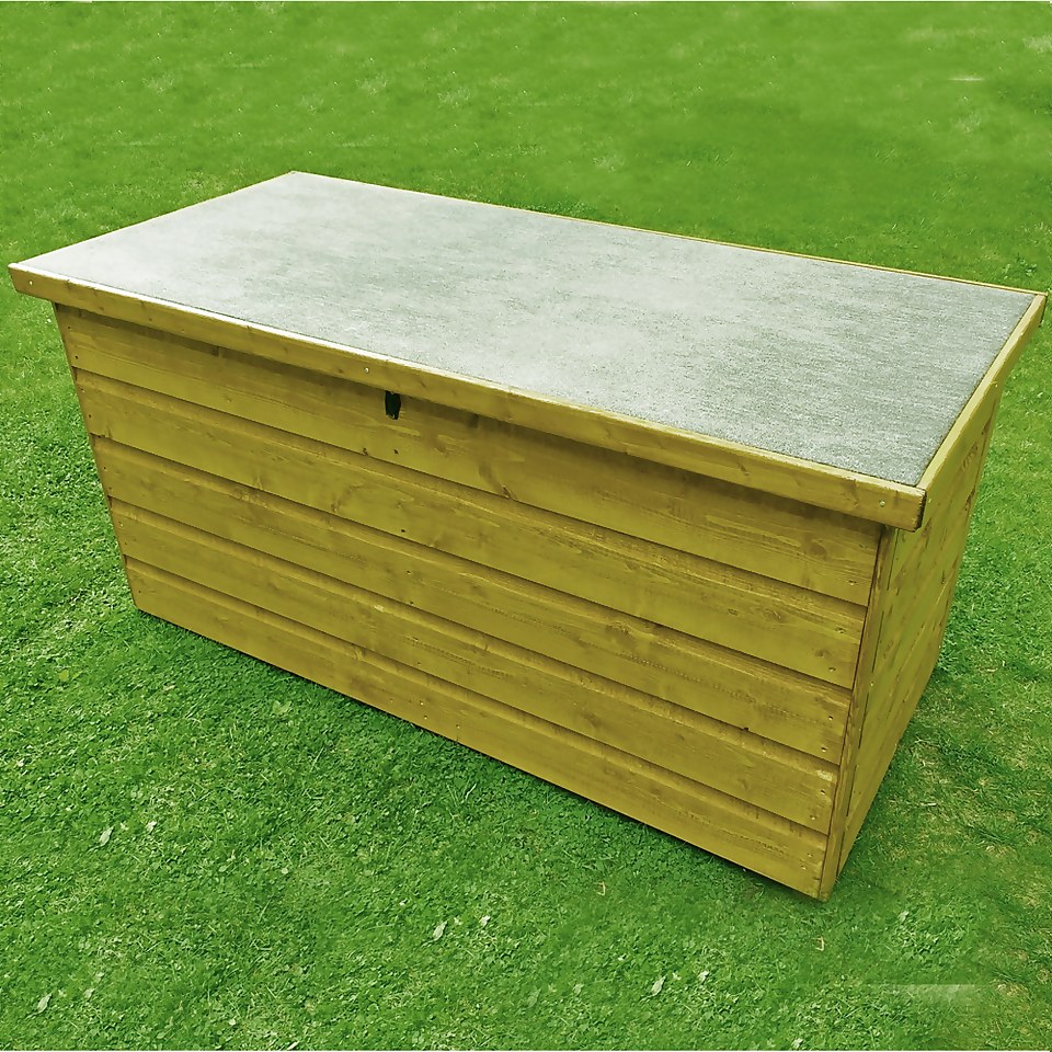 Shire Tongue & Groove Wooden Storage Box - 4 x 2ft