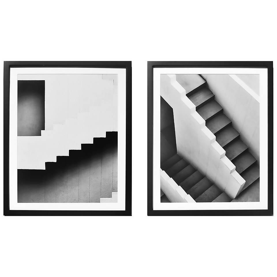 House Beautiful Set of 2 Stairs Prints - 40x50cm